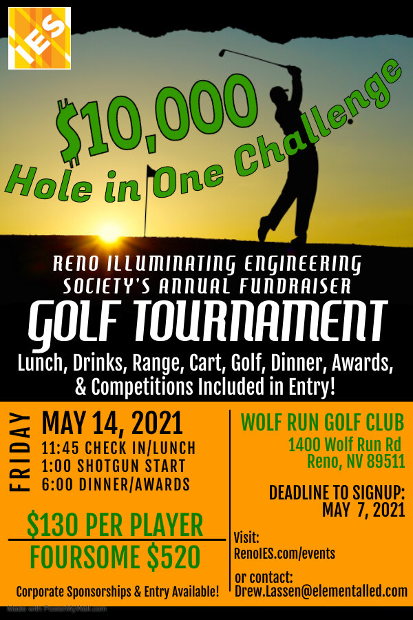 2021 Reno IES Annual Golf Tournament Illuminating Engineering Society