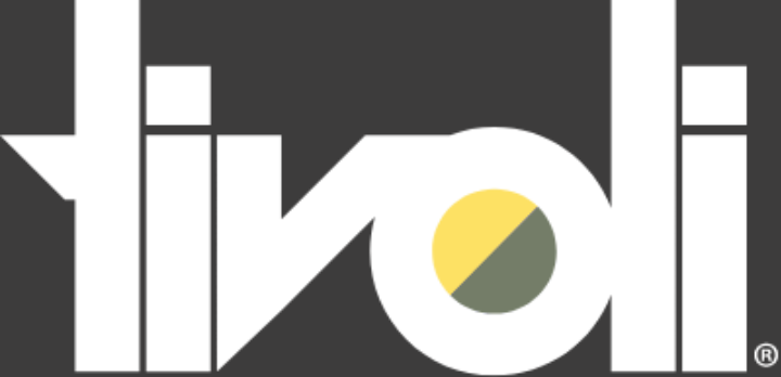 Tivoliy Lighting logo | Gray background | 720x348