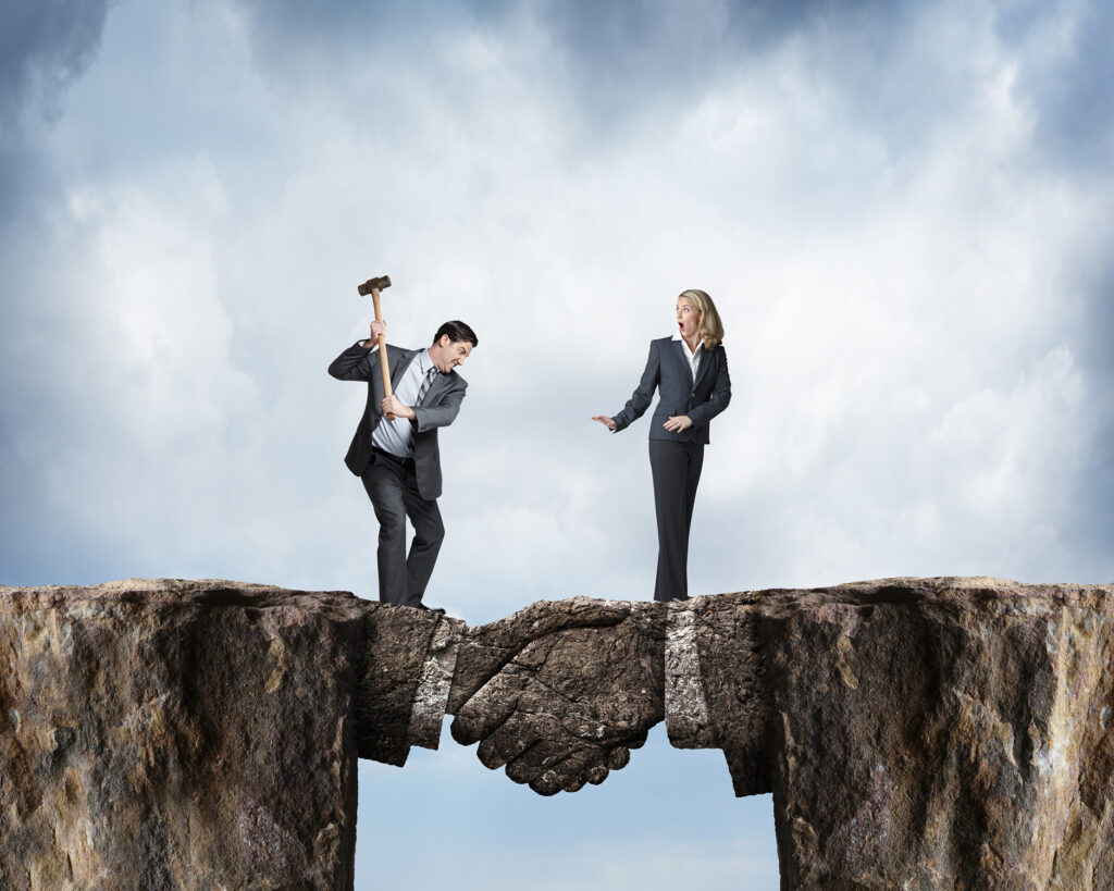 Businessman Wields Sledgehammer To Break Agreement As Colleague Watches