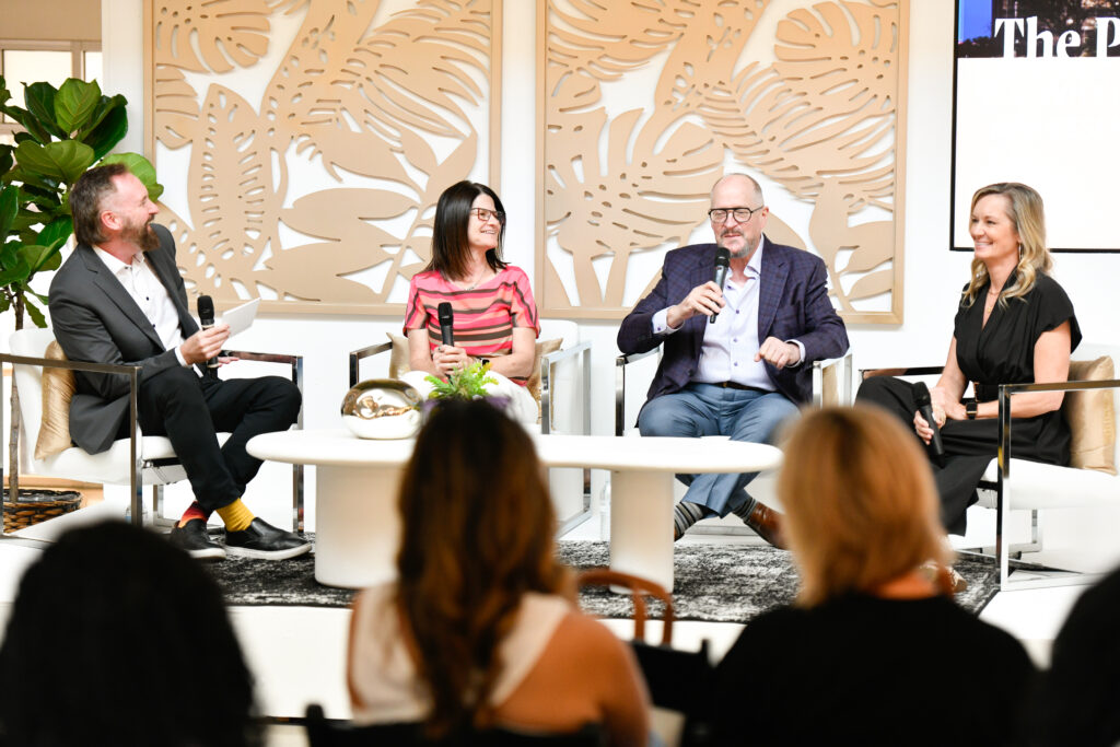 A cross-disciplinary panel at Lightovation’s June 2025 Design + Build Day featured experts from Corgan, Essential Light Design Studio and G-Interiors Studio & Design Center.