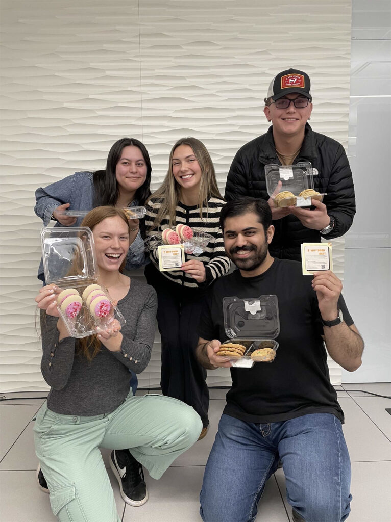 The 2025 IES at OSU team of officers. Top, from left to right: Secretary Valerie Avalos, Social Media Manager Melody Hoepcke, and Treasurer Carlos Hernandez. Bottom, from left to right: President Hailey Defferding and Vice President Kianoush Vali. | Photo: Yonnie Dejillas.