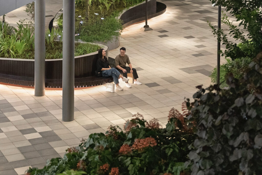 Under a Rainforest Roof 4 The illumination at Flower Park creates a relaxing oasis