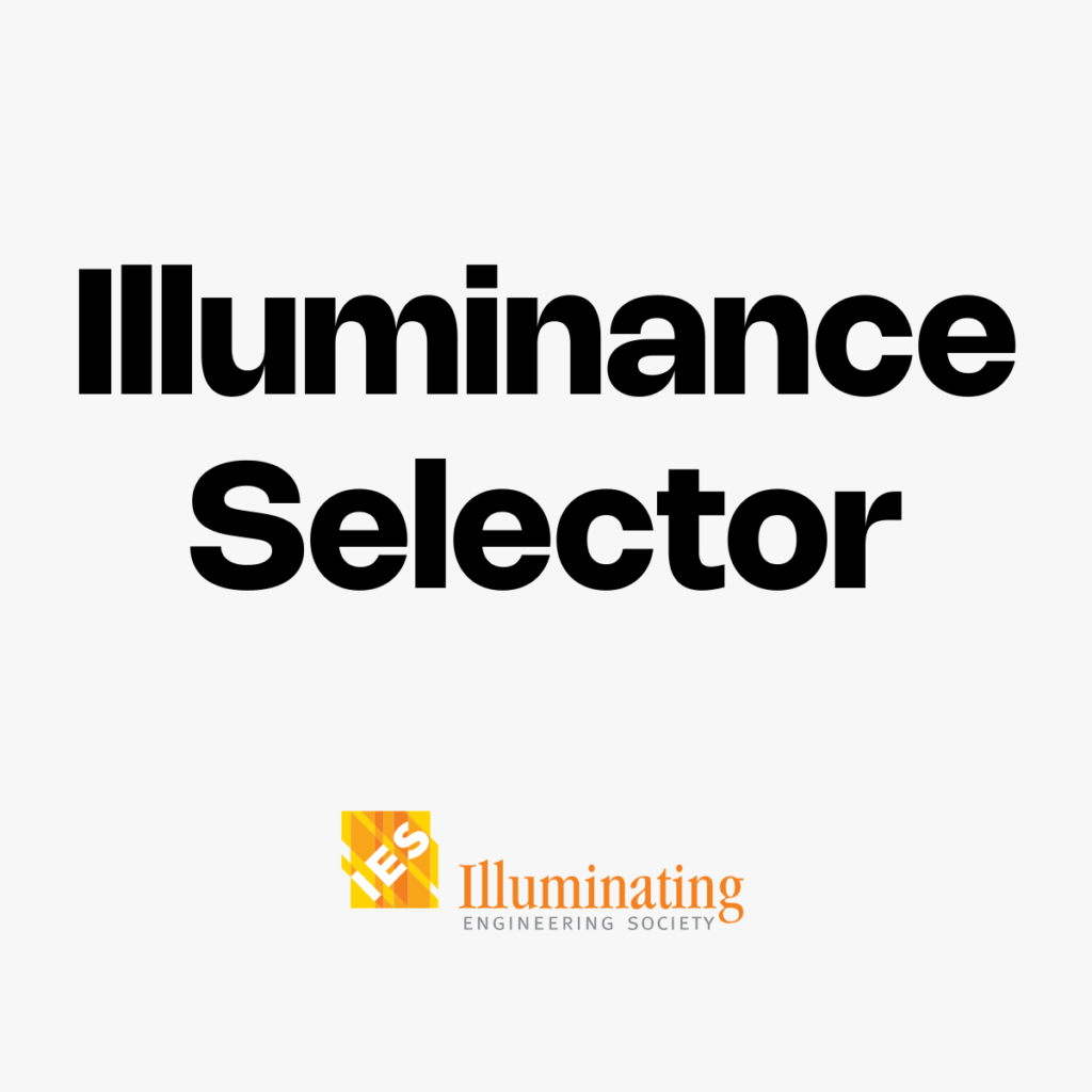 Illuminance Selector – Illuminating Engineering Society