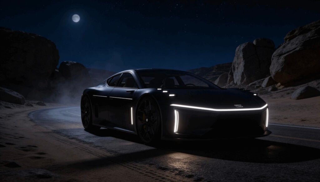 Not Kicked to the Curb— Connected to It | Smart vehicle technology and the future of roadway lighting | The DarkSky One concept vehicle offers controlled headlights. Photo: DarkSky International